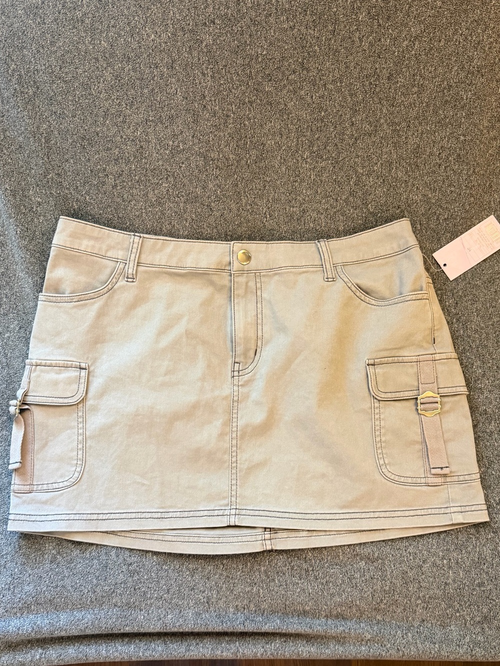 wild fable Grey Cargo Mini Skirt